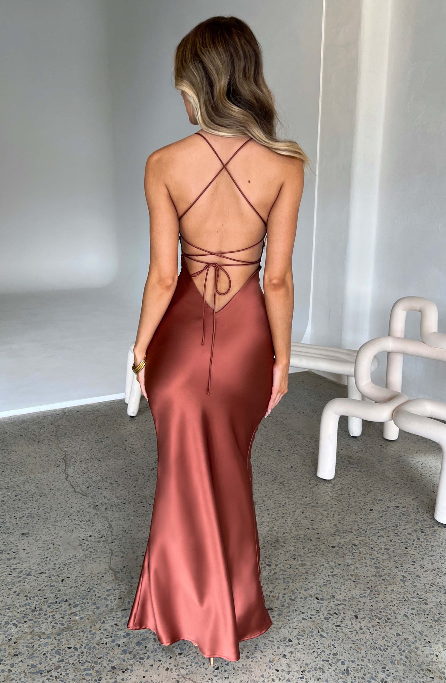 Malika Maxi Dress - Rust Ryvelle
