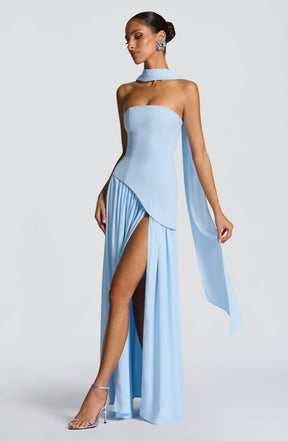Maliyah Maxi Dress - Baby Blue Ryvelle