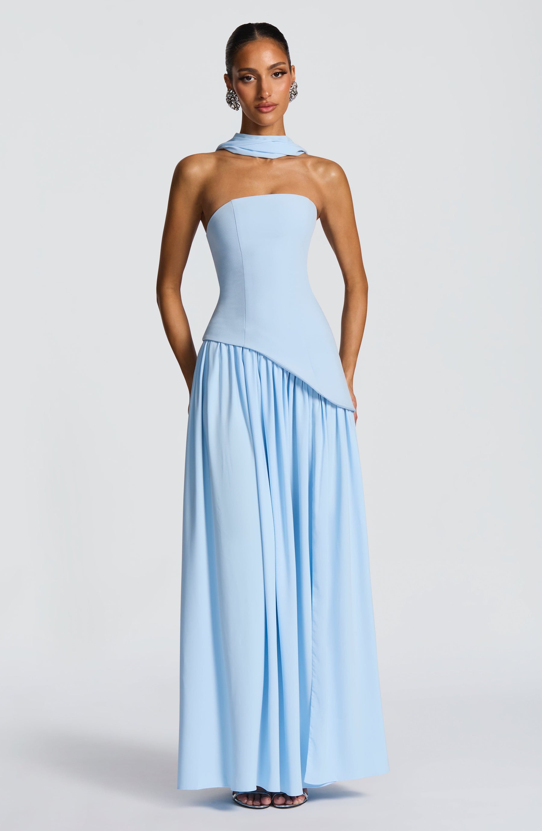 Maliyah Maxi Dress - Baby Blue Ryvelle