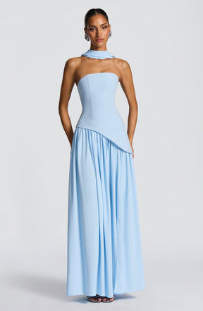 Maliyah Maxi Dress - Baby Blue Ryvelle