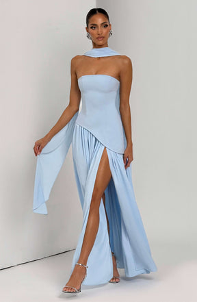 Maliyah Maxi Dress - Baby Blue Ryvelle