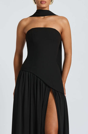Maliyah Maxi Dress - Black Ryvelle