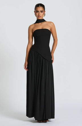 Maliyah Maxi Dress - Black Ryvelle