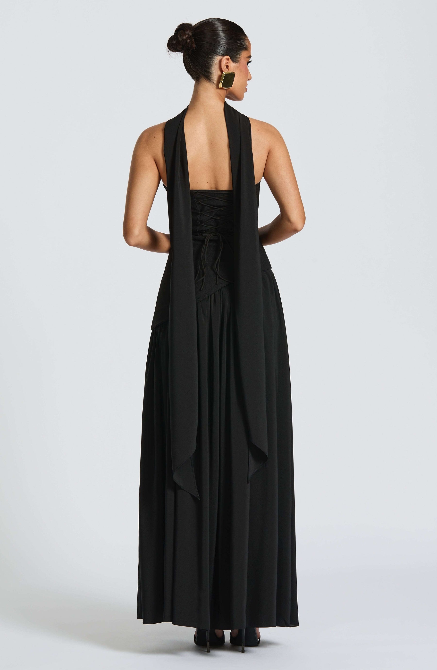Maliyah Maxi Dress - Black Ryvelle