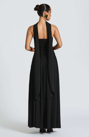 Maliyah Maxi Dress - Black Ryvelle