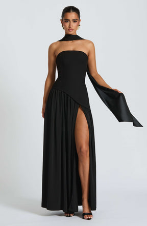 Maliyah Maxi Dress - Black Ryvelle