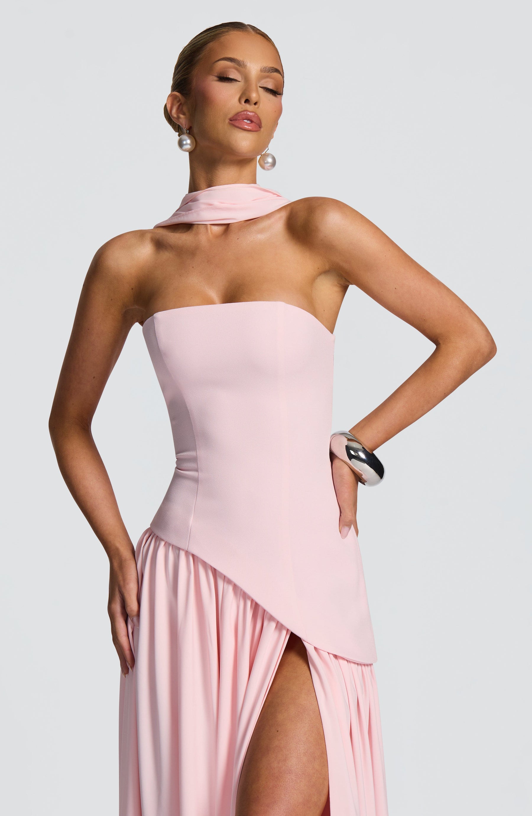 Robe longue Maliyah - Blush