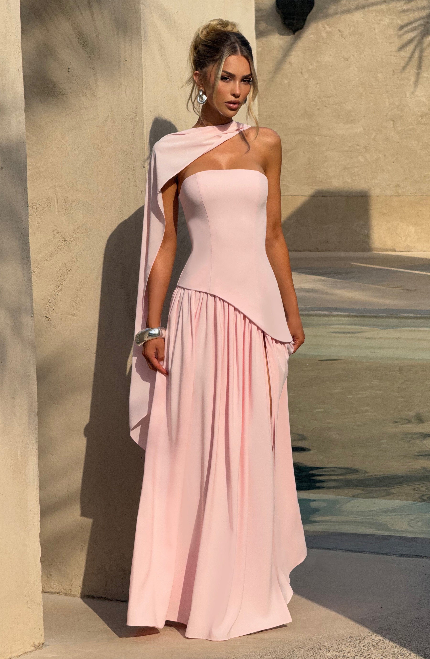 Robe longue Maliyah - Blush