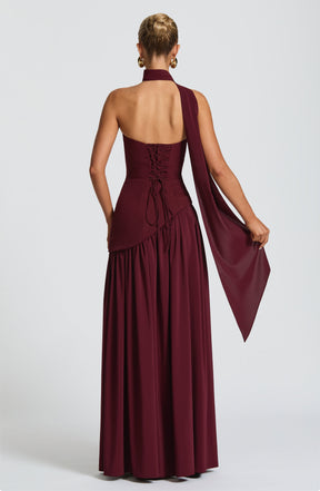 Maliyah Maxi Dress - Cherry Lacquer Ryvelle