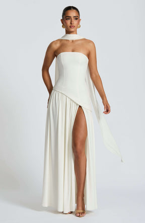 Maliyah Maxi Dress - Ivory Ryvelle
