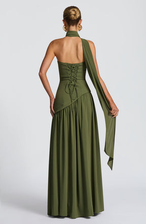 Maliyah Maxi Dress - Khaki Ryvelle