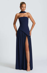Maliyah Maxi Dress - Navy Ryvelle