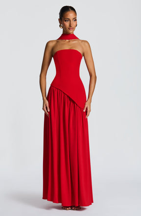 Maliyah Maxi Dress - Red Ryvelle