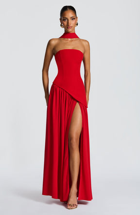 Maliyah Maxi Dress - Red Ryvelle