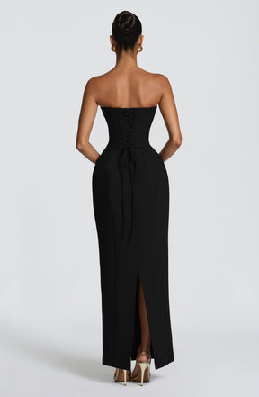 Manon Maxi Dress - Black Ryvelle