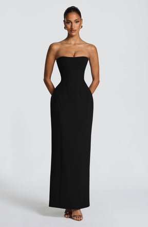 Manon Maxi Dress - Black Ryvelle