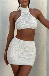 Margot Halter Top - Ivory Ryvelle