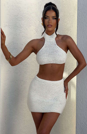 Margot Halter Top - Ivory Ryvelle