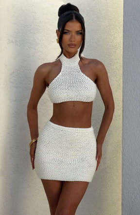 Margot Halter Top - Ivory Ryvelle