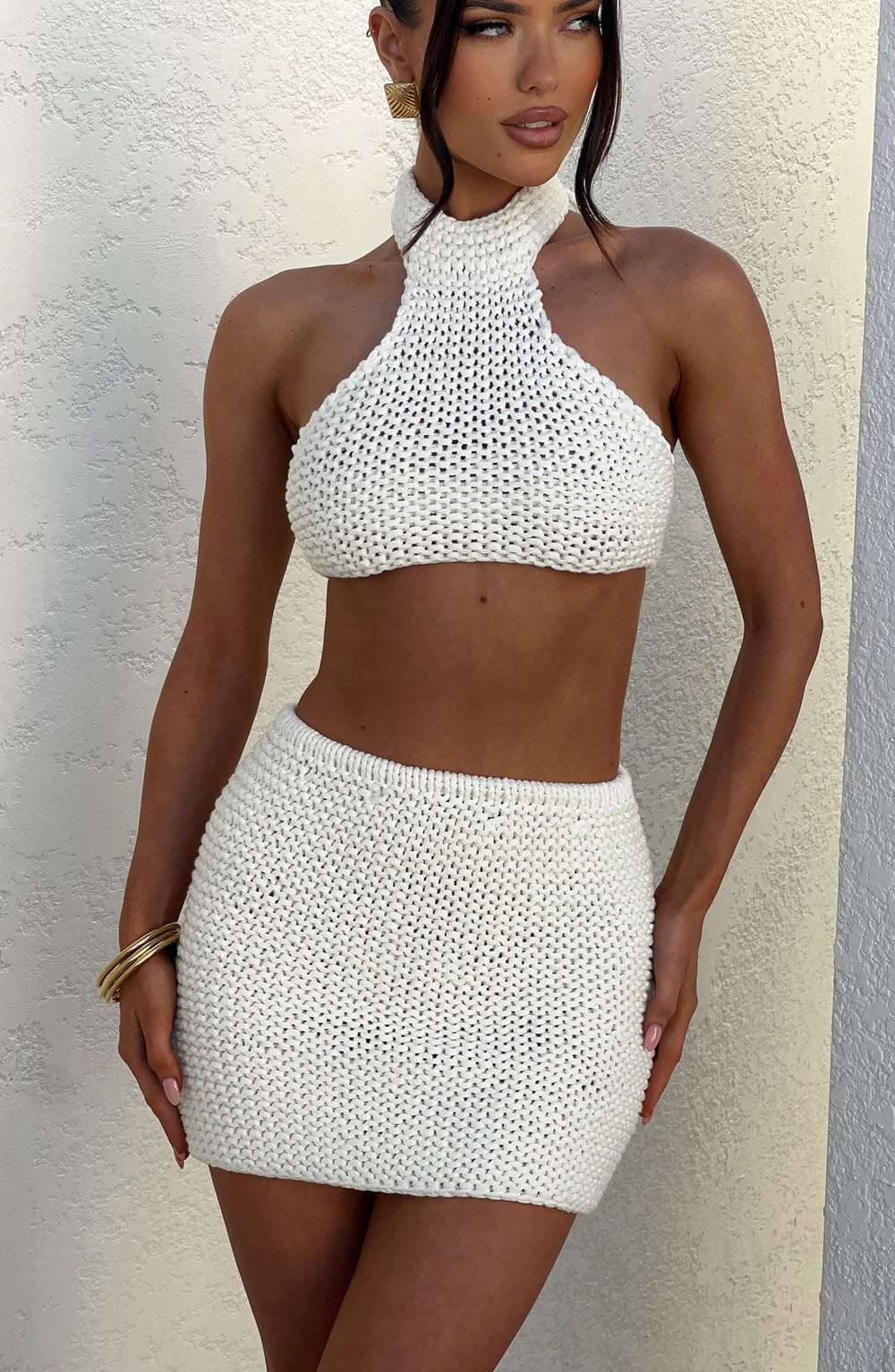 Margot Mini Skirt - Ivory Ryvelle