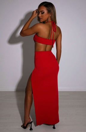 Mariana Maxi Skirt - Red Ryvelle