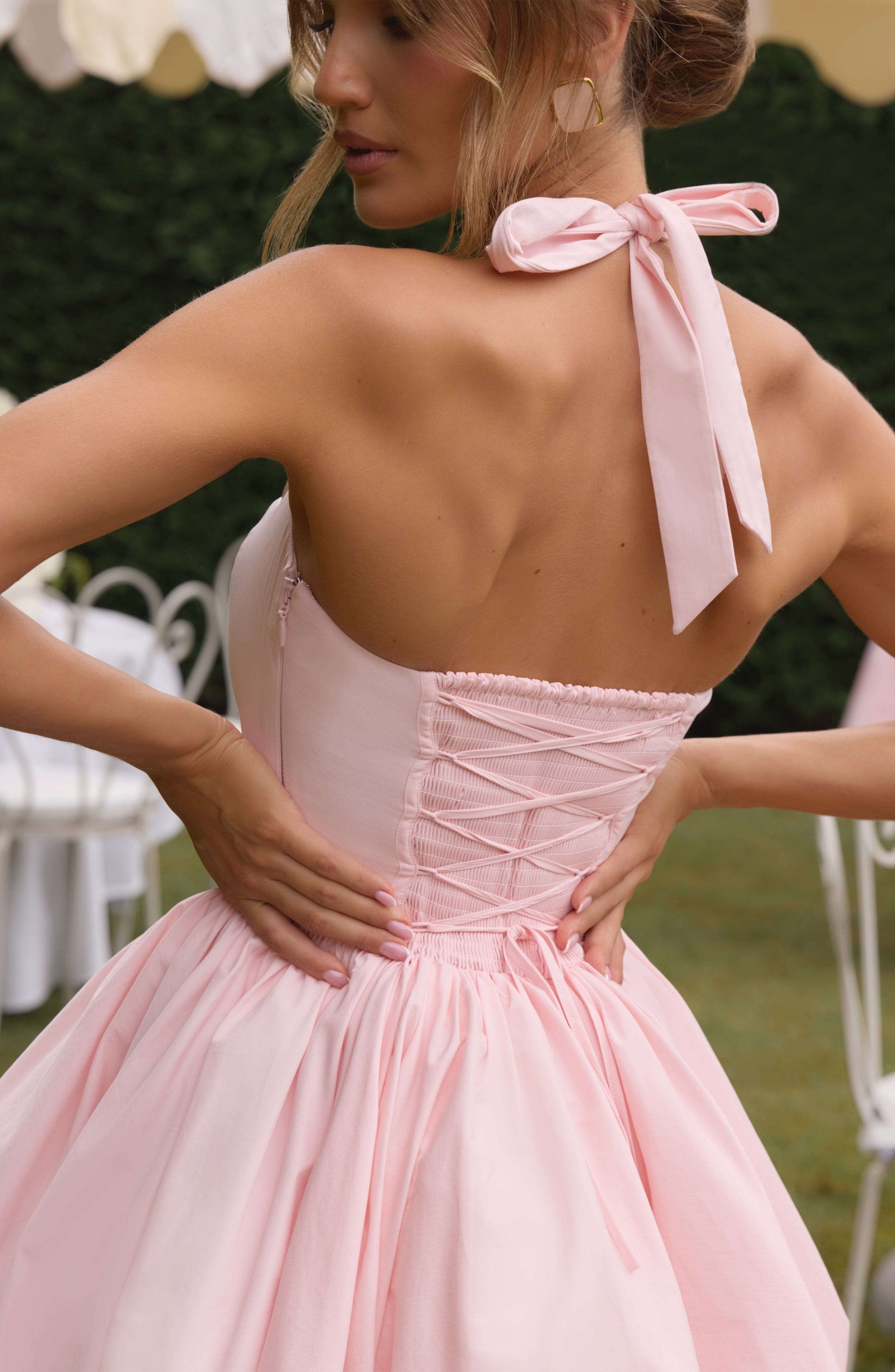 Maricia Mini Dress - Blush Ryvelle