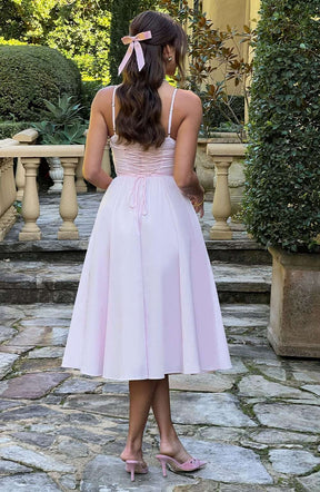 Mariella Midi Dress - Blush Ryvelle