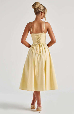 Mariella Midi Dress - Lemon Ryvelle