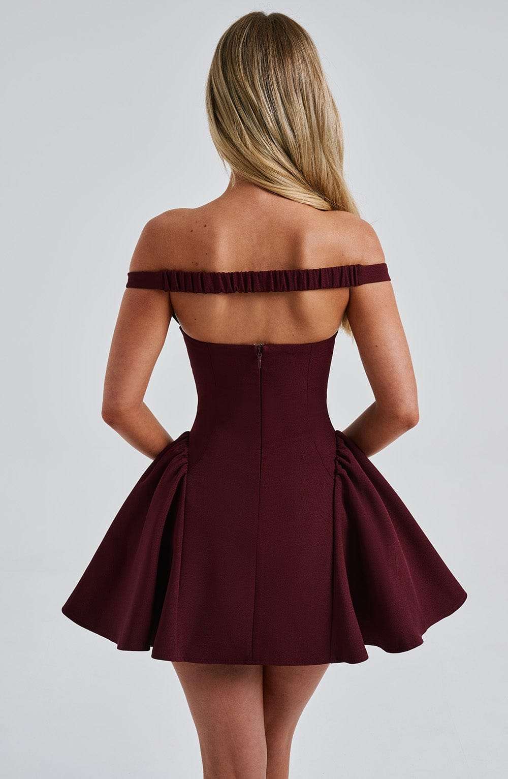 Marla Mini Dress - Cherry Lacquer Ryvelle