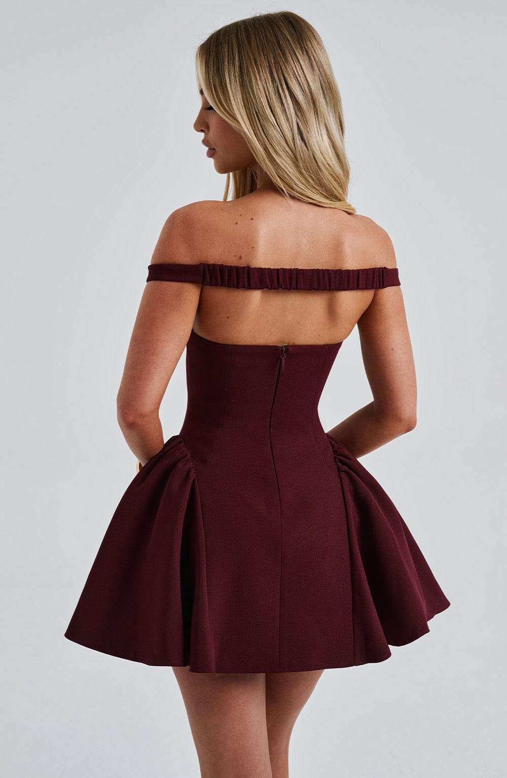Marla Mini Dress - Cherry Lacquer Ryvelle