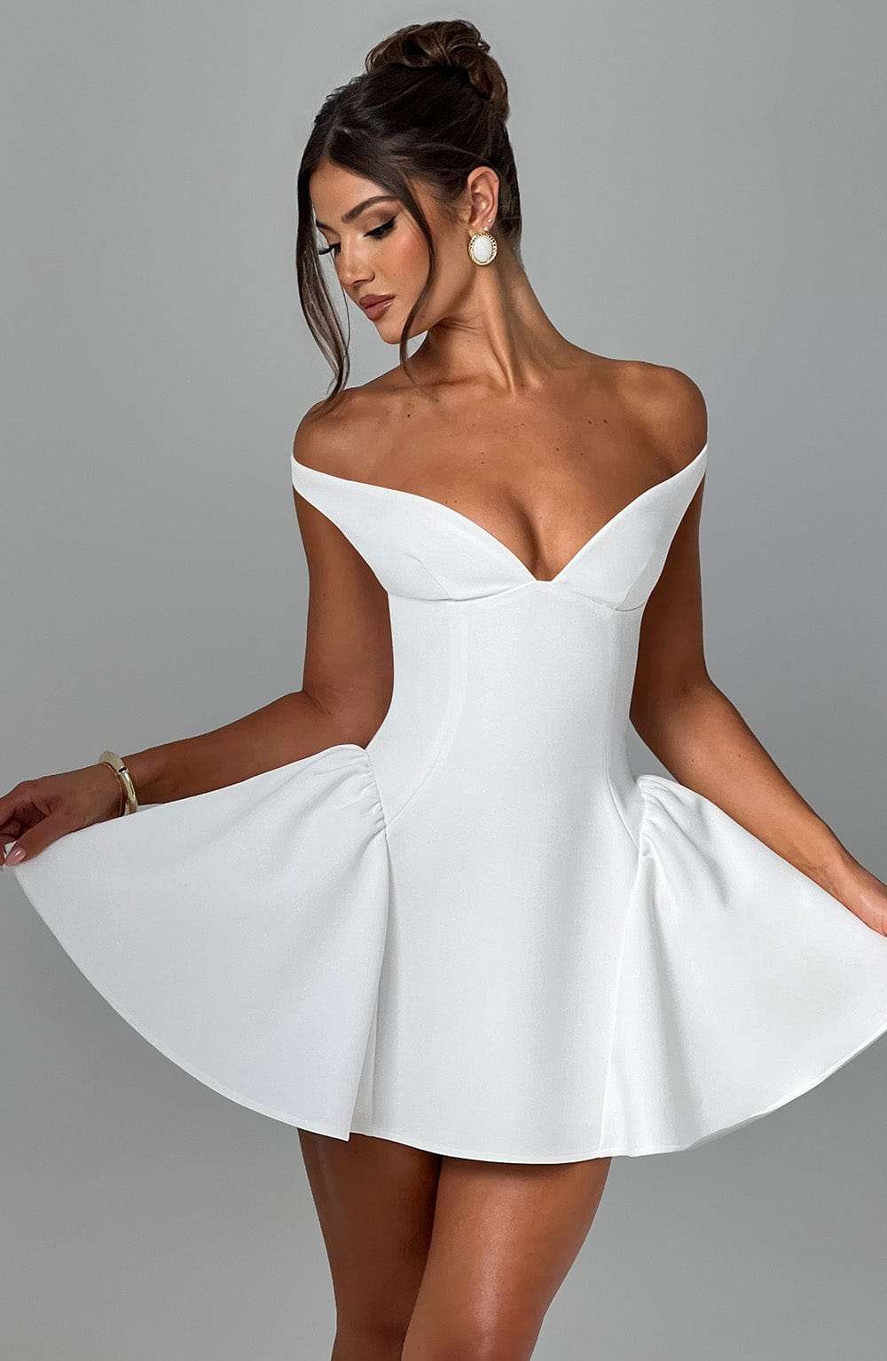 Marla Mini Dress - Ivory Ryvelle