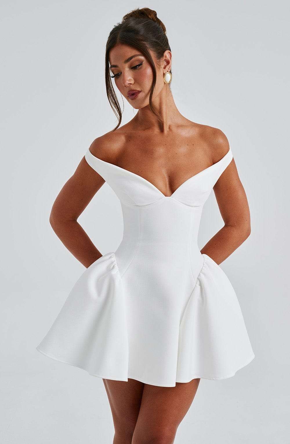 Marla Mini Dress - Ivory Ryvelle