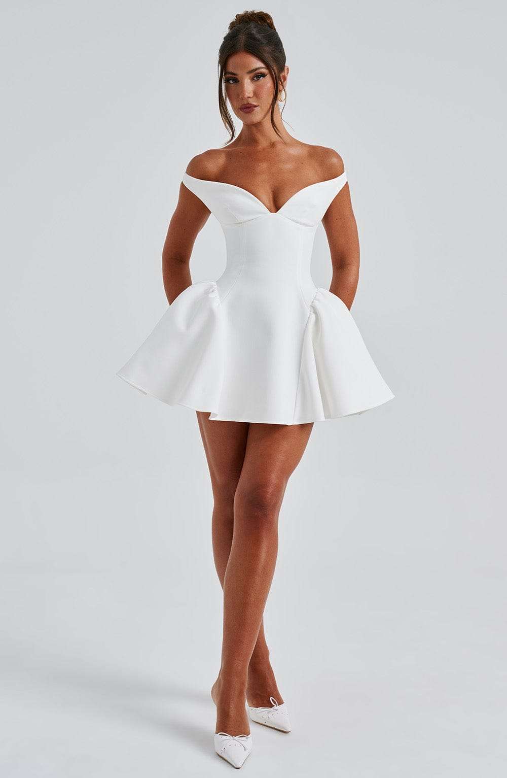 Marla Mini Dress - Ivory Ryvelle