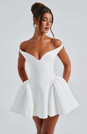 Marla Mini Dress - Ivory Ryvelle