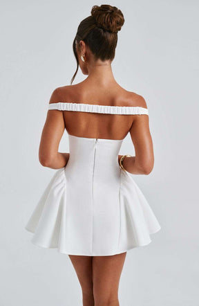 Marla Mini Dress - Ivory Ryvelle