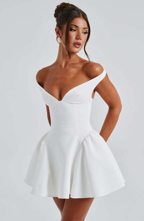 Marla Mini Dress - Ivory Ryvelle