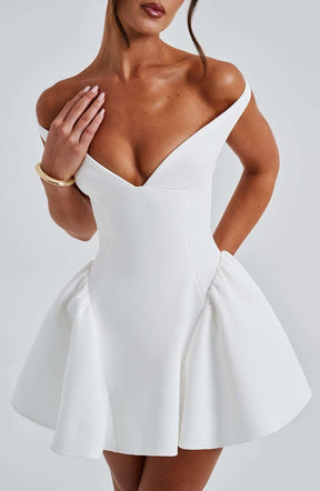 Marla Mini Dress - Ivory Ryvelle