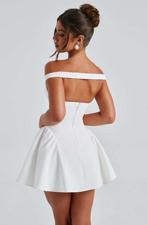 Marla Mini Dress - Ivory Ryvelle