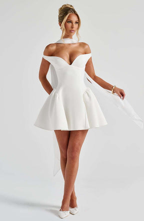 Marla Mini Dress - Ivory Ryvelle