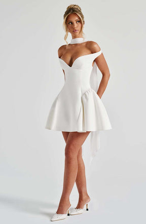 Marla Mini Dress - Ivory Ryvelle