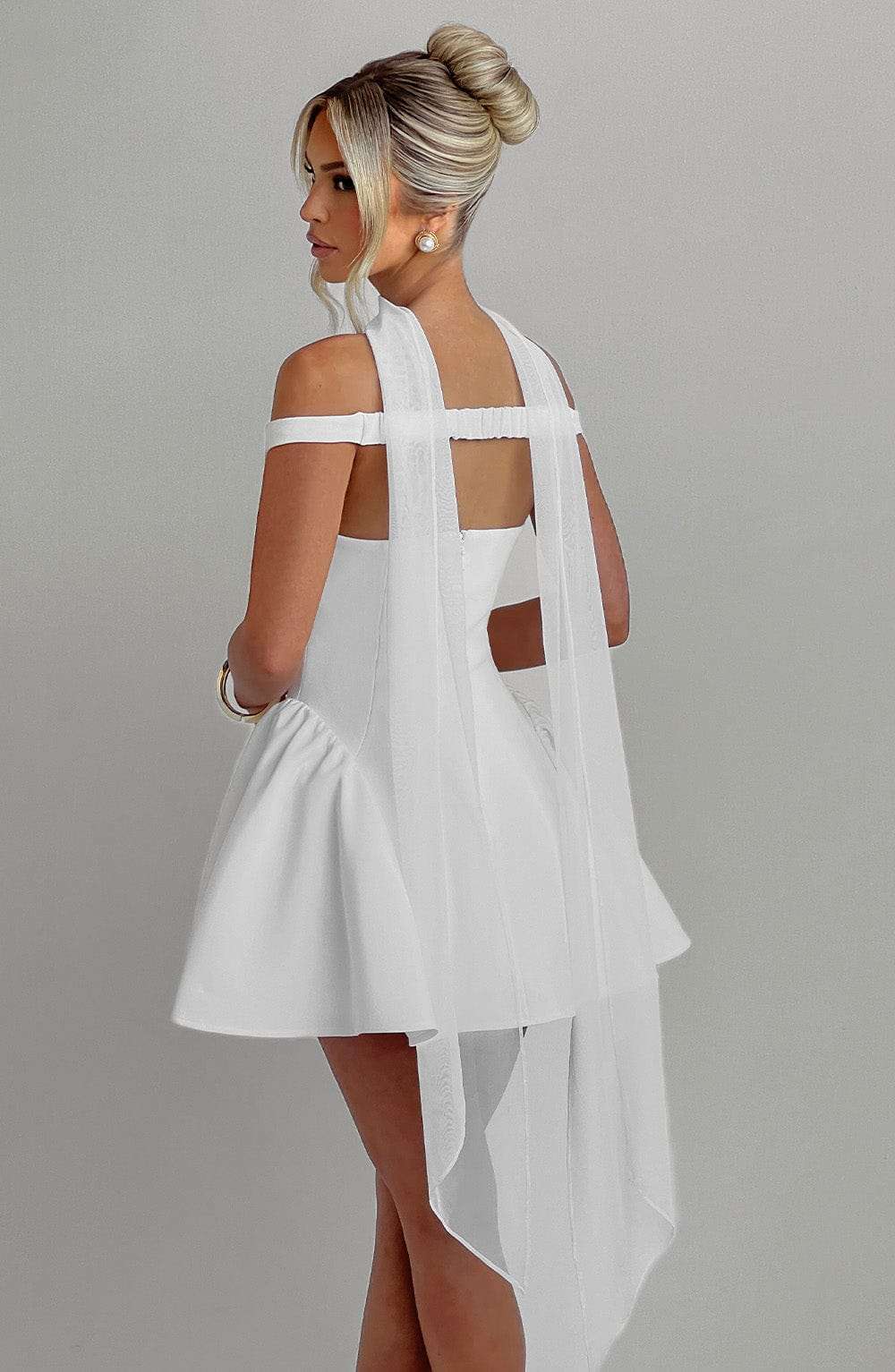 Marla Mini Dress - Ivory Ryvelle