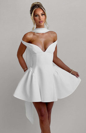 Marla Mini Dress - Ivory Ryvelle