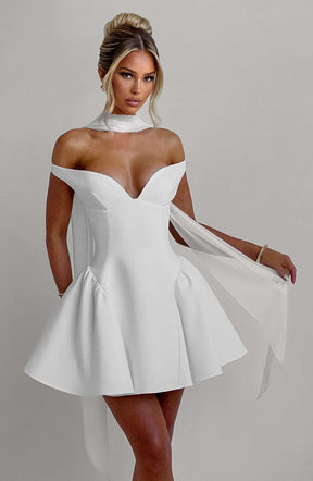 Marla Mini Dress - Ivory Ryvelle