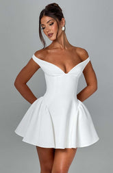 Marla Mini Dress - Ivory Ryvelle