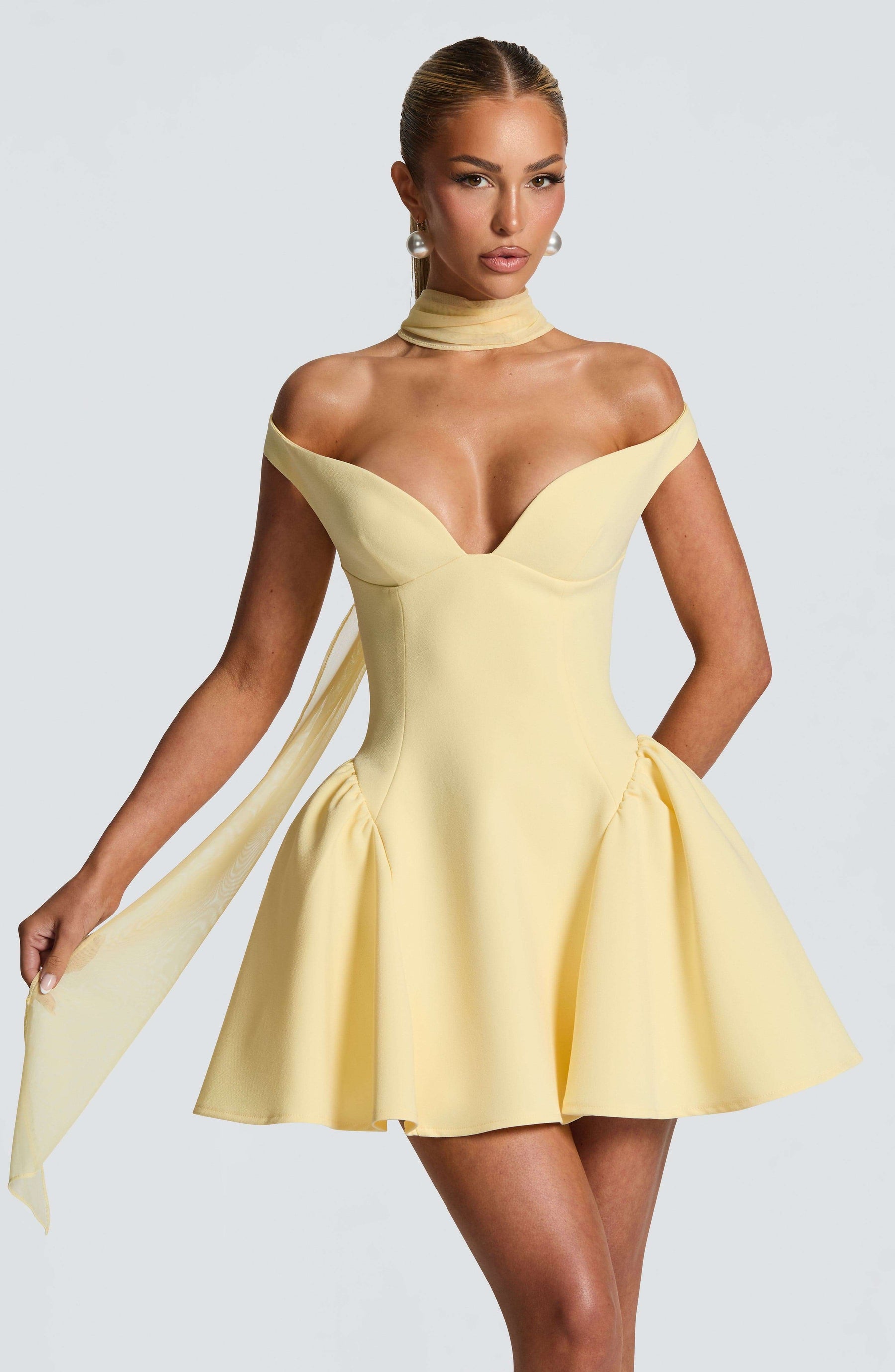 Marla Mini Dress - Lemon Ryvelle