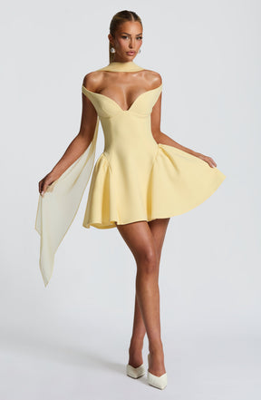 Marla Mini Dress - Lemon Ryvelle