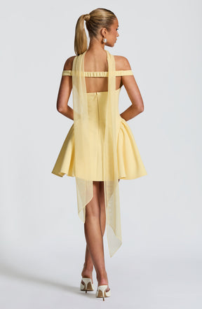 Marla Mini Dress - Lemon Ryvelle