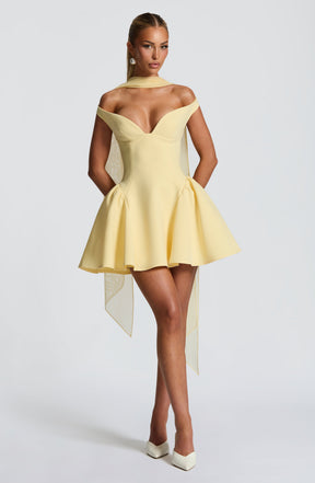Marla Mini Dress - Lemon Ryvelle