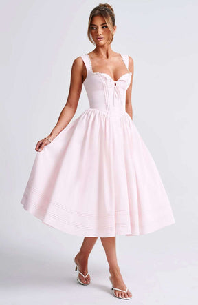 Marlena Midi Dress - Blush Ryvelle