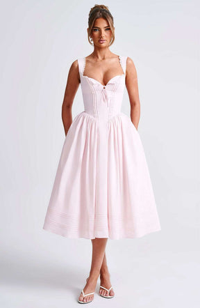 Marlena Midi Dress - Blush Ryvelle